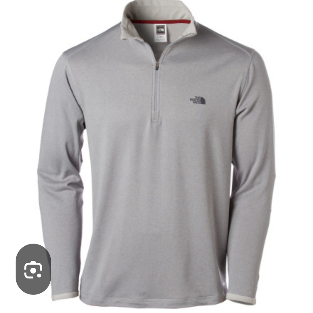 The North Face Gray Quarter-Zip Pullover Mens
